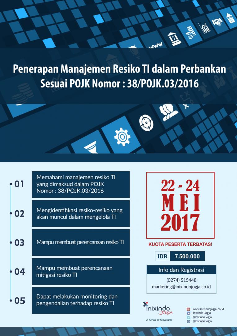 ITRISK (2) Implementasi Peraturan OJK Nomor : 38/POJK.03/2016 1