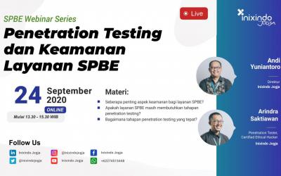 [Webinar] Penetration Testing dan Keamanan Layanan SPBE