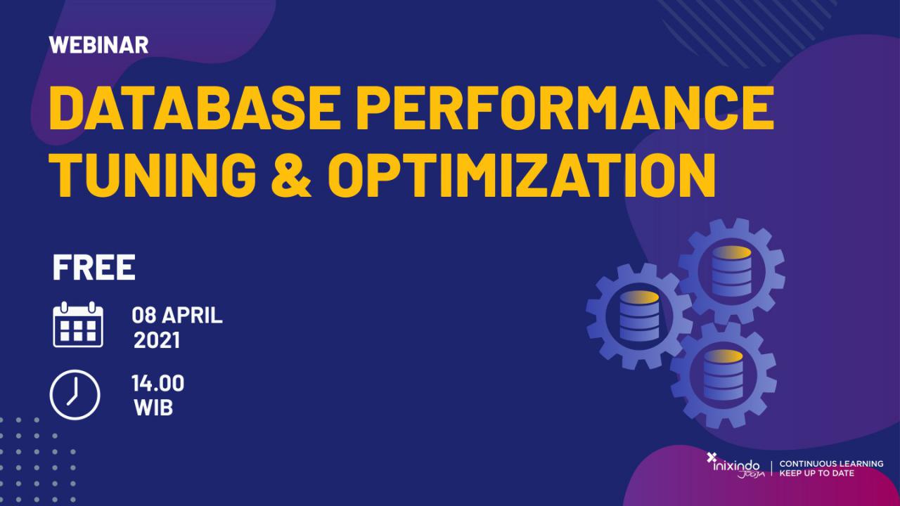 DBTUNING Webinar Database Performance Tuning & Optimization 1