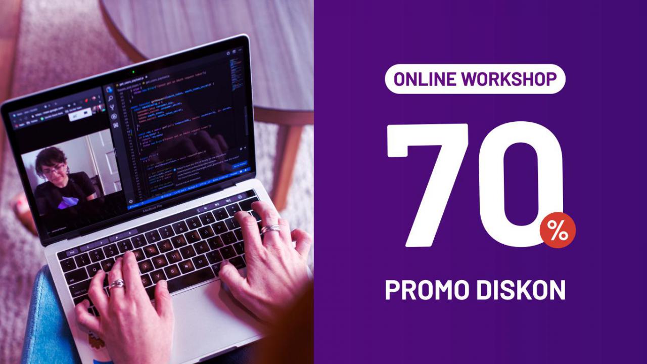 PROMO70WORKSHOP Promo Diskon 70% Workshop Online April 1