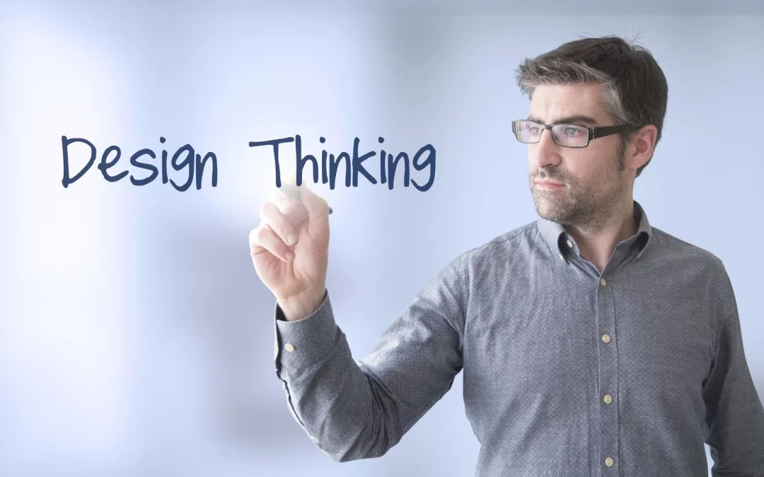 Ilustrasi Design Thinking dan keamanan informasi